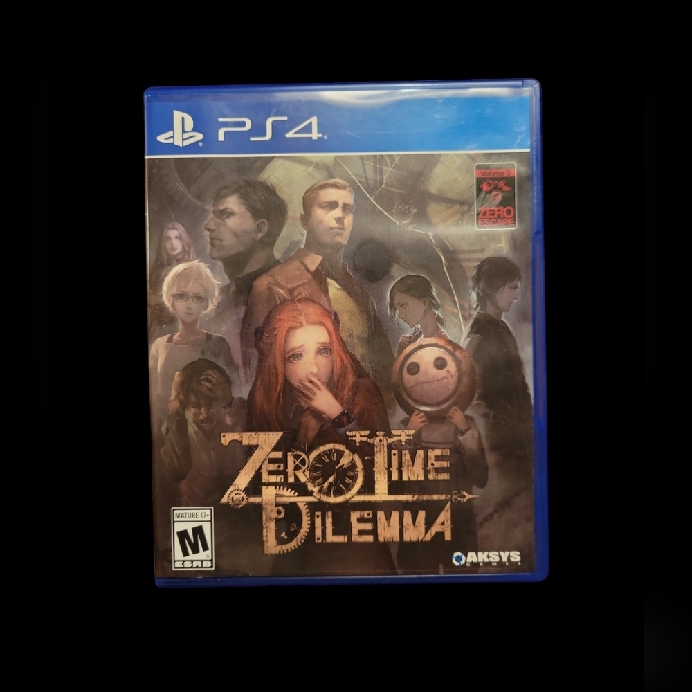 Zero Escape Zero Time Dilemma (Playstation 4 or PS4) Console Disc Game